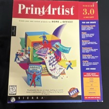 Sierra Print Artist 3.0 Desktop Publishing Software for Windows 3.5