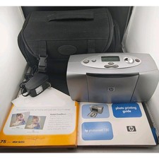HP Photosmart 130 Compact Photo Printer Tested Working Bundle New Ink Cartridge picture