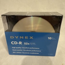 Dynex CD-R 10 Pack With Jewel Cases 80 Min 700 MB picture