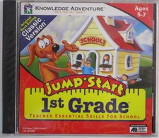 Software PC JumpStart 1st Grade Classic Edition Vintage NEW SEALED Jewel picture