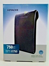 HITACHI Inspire The Next - USB 2.0 - X750 GB - Mobile Hard Drive -  NEW Open Box picture
