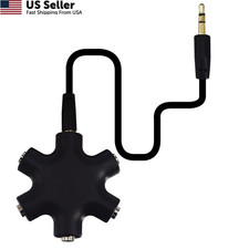Onelinkmore 3.5mm Headphone Splitter 1 Male to 4 Female Stereo Audio Adapter Hub picture