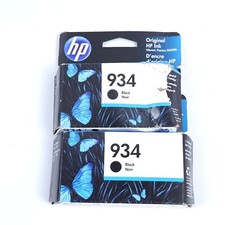 New Genuine Hp 934 Ink Cartridge Black Exp: 4/2023 (2 Pack) picture