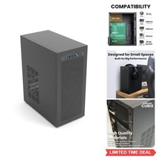 Micro ATX Mini ITX Mini Tower PC Case 80mm Fan USB 3.0 Steel Compact Desktop picture