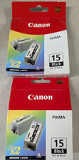 2x (4 total) NEW Canon Pixma BCI-15 Black (BCI-15) Ink Black Twin 2/PK Cartridge picture