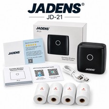 Jadens JD-21 Portable Wireless Thermal Printer Black picture