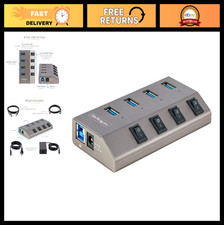 4-Port USB-C Hub 5Gbps with Switches, Fast Data Transfer, Compact Design picture