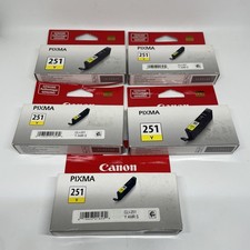 Genuine Canon Pixma 251Y 251M 251C Cartridge Brand New Factory Sealed Lot x5 picture