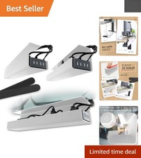 Durable PVC Cable Management Tray Set - 2-Pack, 17-Inch for Modern Workspaces picture
