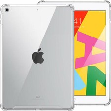 For i Pad 7 Gen 10.2 inch Rubber Thin Case TPU Silicone Protective Clear Cover picture