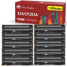 10 PK CF283A 83A Black Toner Cartridges For HP LaserJet M127fn M127fw M125nw mfp picture
