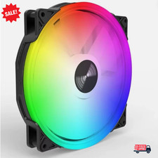 TEUCER FD200 200mm ARGB Case Fan 5V 3PIN PC Desktop Cooling LED Quiet White picture