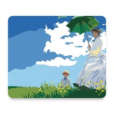 Woman with a Parasol (Claude Monet) Mouse Pad 9.25x7.75 Non-Slip Desk Mat picture