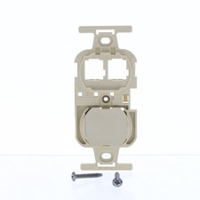 Leviton 41087-TIP Ivory Communication Circuit Accessory Insert Cover Plate Data picture