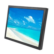 15inch 1024x768 Industrial LCD Monitor HD VGA DVI Input Port Black Metal Case picture