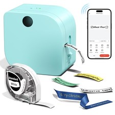 Label Maker Machine with Tape, P12 Bluetooth Small Label Makers Portable Ribb... picture