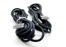 Lot of 2 OEM Apple USB-C to MagSafe 3 Charging Cable 2M A2363 Black Grade C picture