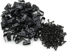 100pcs 1/2 inch (13.2mm) R-Type Cable Clamp Nylon Wire Hose Tube Fastener Fixed picture