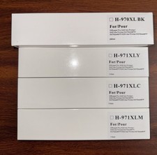 4PK Fits HP 970XL 971XL Ink Cartridges for Officejet Pro X451 X476 X551dw X576dw picture