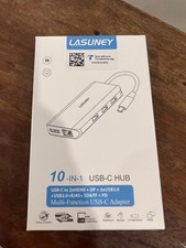 Lasuney 10 in 1 USB C Hub with 2 HDMI & DP Multi-function USC C Adapter picture