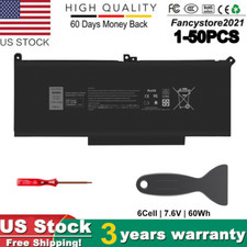 1-50PC Lot F3YGT Battery For Dell Latitude 7280 7480 7380 7290 7490 7390 E7280 picture