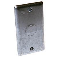 Raco 861 Pre-Galvanized Steel Gray Rectangle Handy Box Cover 4-3/16 L in. picture