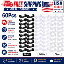10-100 Cable Clips Self-Adhesive Tie Cord Management Wire Holder Organizer Clamp picture