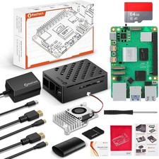 RasTech Raspberry Pi 5 8GB Kit 64GB Edition with Active Cooler,27W GaN 5.1V5A... picture