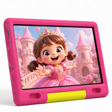 AEEZO Kids Tablet 10 inch Android 13 Tablets 2+32GB with Shockproof Blue ＆ Pink picture