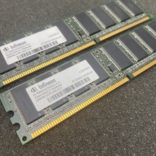 Infineon 512MB (256MBx2) PC3200 DDR 400 CL3 RAM 184 Pin Memory HYS64D32300GU-5-C picture