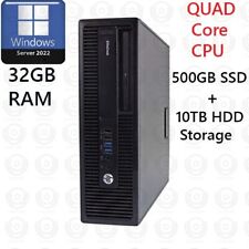 HP Desktop Quad Core i7 500GB SSD + 10TB HDD 32GB RAM Window Server 2022 picture