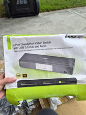 IOGEAR GCS1904 4-Port DisplayPort KVM Switch USB 3.0 Hub Powered Gray picture