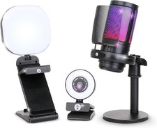 Webcam Streaming Kit for Gaming Setup–1080P HD Camera, RGB USB Microphone & L... picture