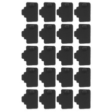 120Pcs Reusable Black Silicone Ethernet Cable Plug Covers for Computer Ports picture