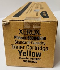 Xerox Phaser 6300/6350 Yellow Toner (106R01075) Standard Capacity OEM NOS Sealed picture