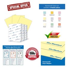 Elegant 20 lb Canary Printer Paper, 8.5x11 - 1500 Sheets, Eco-Friendly Quality picture