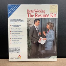 Spinnaker BetterWorking The Resume Kit Macintosh Plus SE II Factory Sealed picture