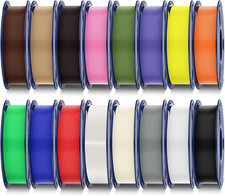 PLA+ 3D Printer Filament, 16 Color Bundle Multicolor, 1.75Mm picture