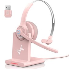 Bluetooth Wireless Headset with Mic for Work, Bluetooth 5.2, Advanced Noise R... picture