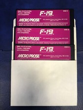 Vintage 1988 F-19 Stealth Fighter Software on 5.25