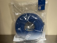 Cat6A Gigabit Ethernet Patch Cable - Snagless 550Mhz, SSTP/SFTP- 125ft, Blue picture