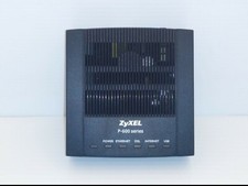 ZyXEL P-660RU-T1 v2 BLACK MODEM, P-600 SERIES, 9V AC, 1A, 8 WATT MAX  picture