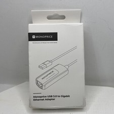 Monoprice 111195 USB 3.0 Gigabit Ethernet Adapter Black picture