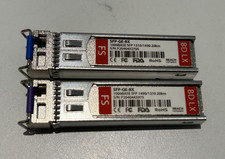 USED Lot of two (2) FS SFP-GE-BX 1000BASE SFP 20Km 1310/1490 & 1490/1310 picture