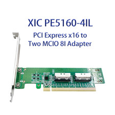 Shinreal PCIe x16 to 2-Port MCIO 8I Expansion Adapter Card XIC PE5160-4IL picture