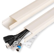 PVC Cord Hider Cable Management Wall, 62.8in TV Cable Hider picture