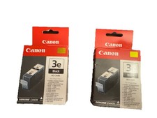 Lot of 2 Canon 3e Black Ink Cartridges (BCI-3eBK) NEW Factory Sealed picture