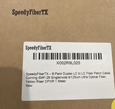 1 cable- 1 Meter Singlemode Duplex LC to LC Fiber Patch Cable (new/never used) picture