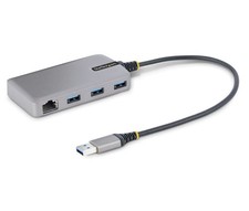 StarTech Portable USB Expansion Hub w/ Ethernet - USB Type-A to 3x USB Type-A picture