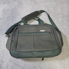 Samsonite Unisex L Briefcase Messenger Bag Green Ballistic Nylon Multi-Pocket picture